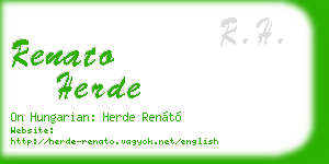 renato herde business card