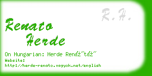 renato herde business card